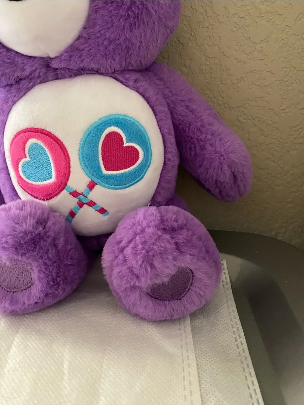 Care Bears Share Bear Plush 2020 Fuzzy Stuffed Animal 14 Inch Lollipop Basic Fun